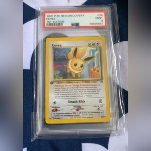 PSA Graded 9 (1st Edition) 2001 Neo Discovery Eevee